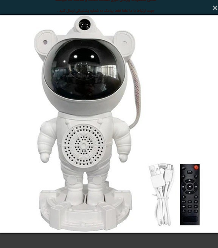 رقص نور موزیکال گردان کهکشانی طرح آدم فضایی Astronaut Start Light + ریموت کنترل