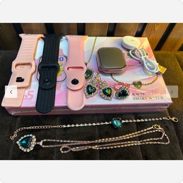 ساعت هوشمند KEQIWEAR مدل KW79 mini سه بند به همراه ست